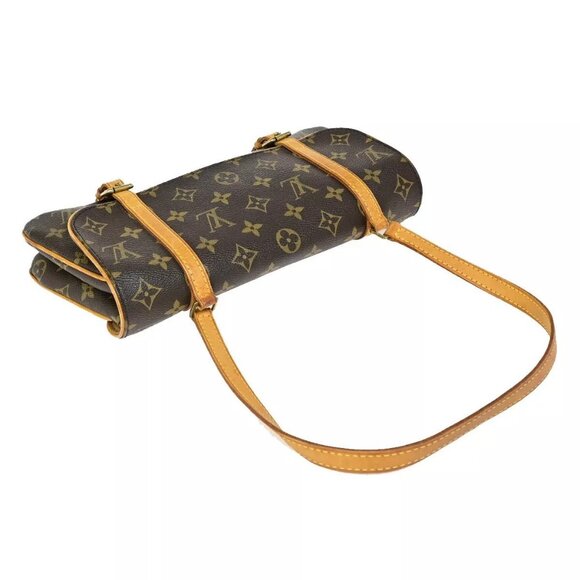LOUIS VUITTON Marelle Shoulder Bag Monogram Leather Brown France - Picture 8 of 16